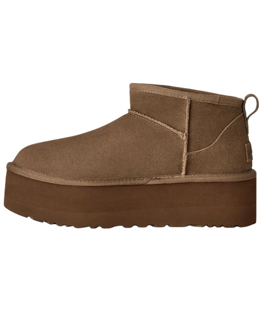 UGG Коричневые замшевые ботинки, фото 3