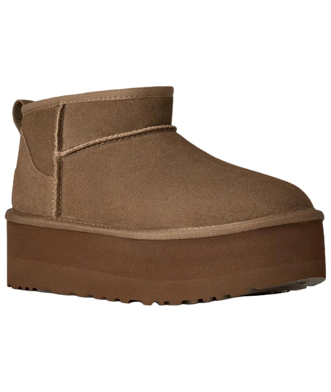 UGG Коричневые замшевые ботинки, фото 4