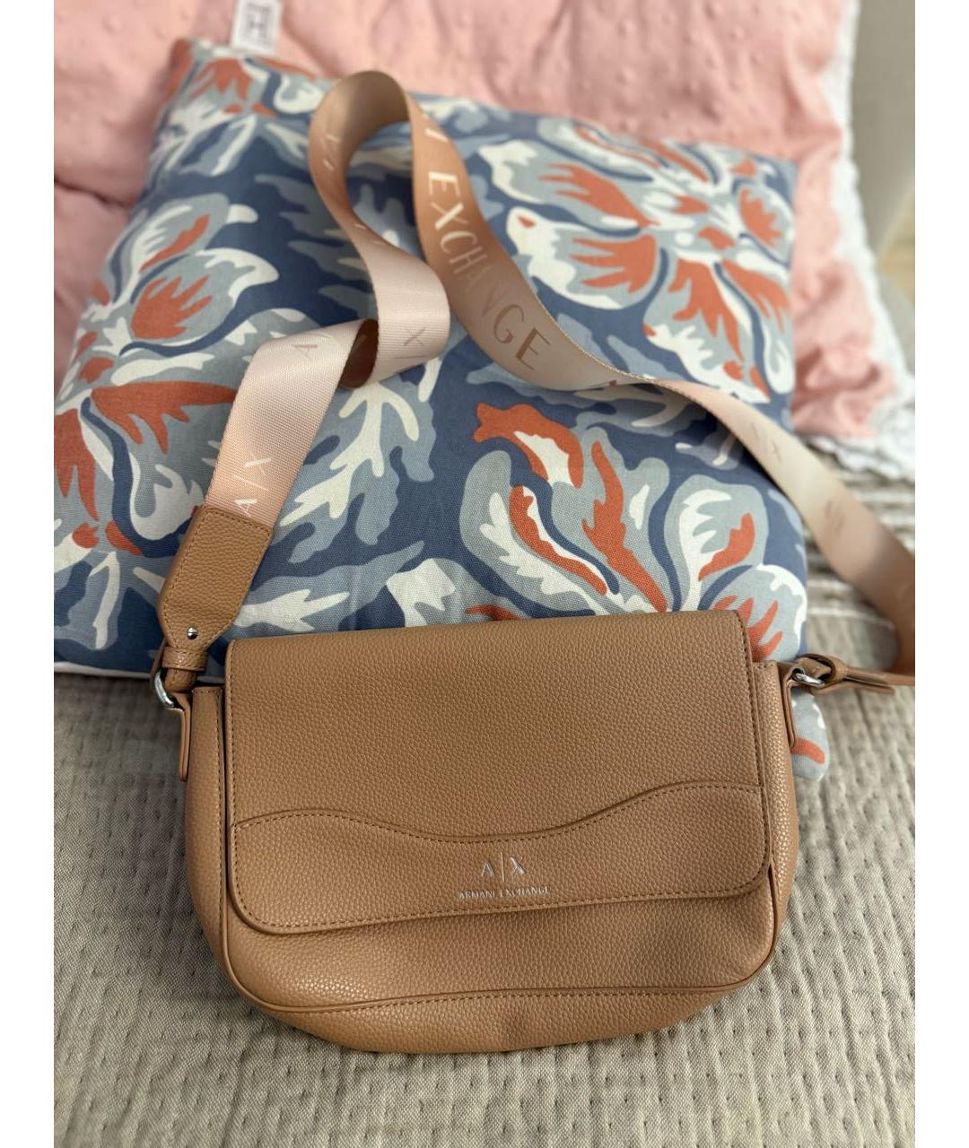 ARMANI EXCHANGE Бежевая сумка через плечо, фото 2