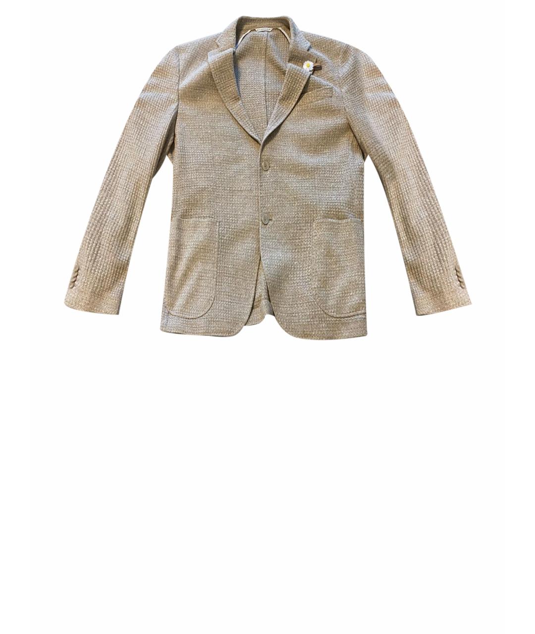 BALDESSARINI Бежевый хлопковый пиджак, фото 6