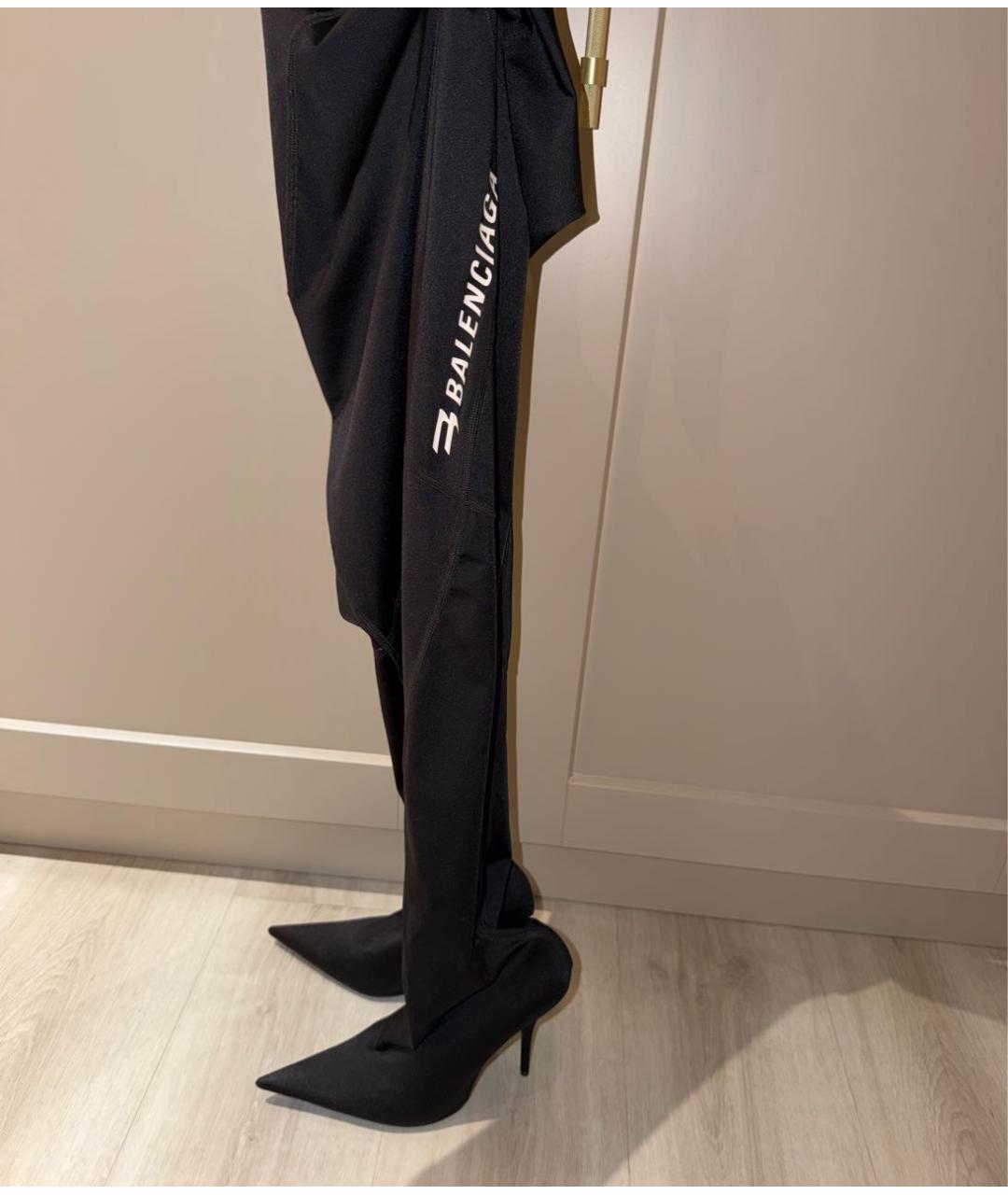 BALENCIAGA Черные текстильные сапоги, фото 8