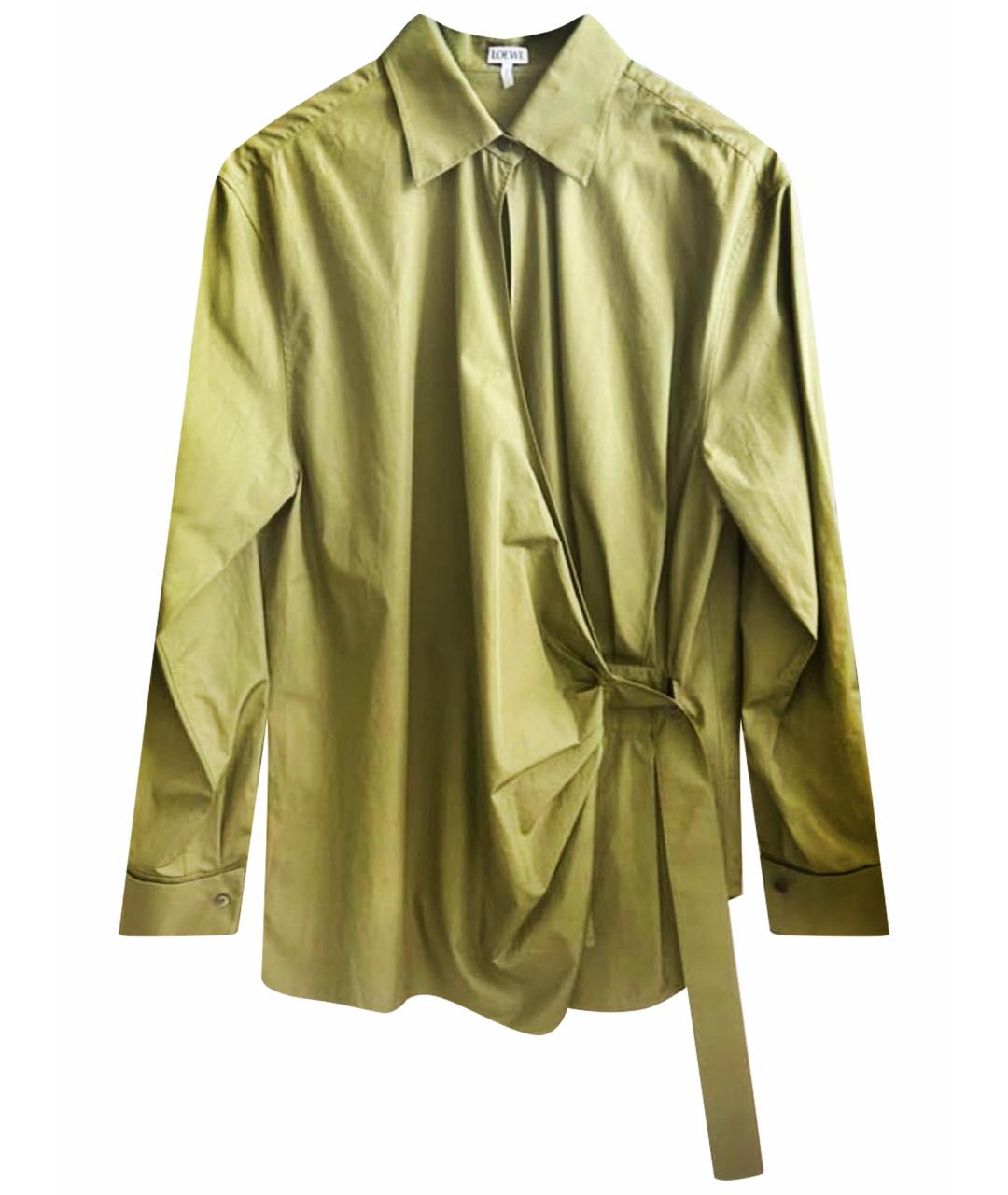 LOEWE Зеленая хлопковая рубашка, фото 1