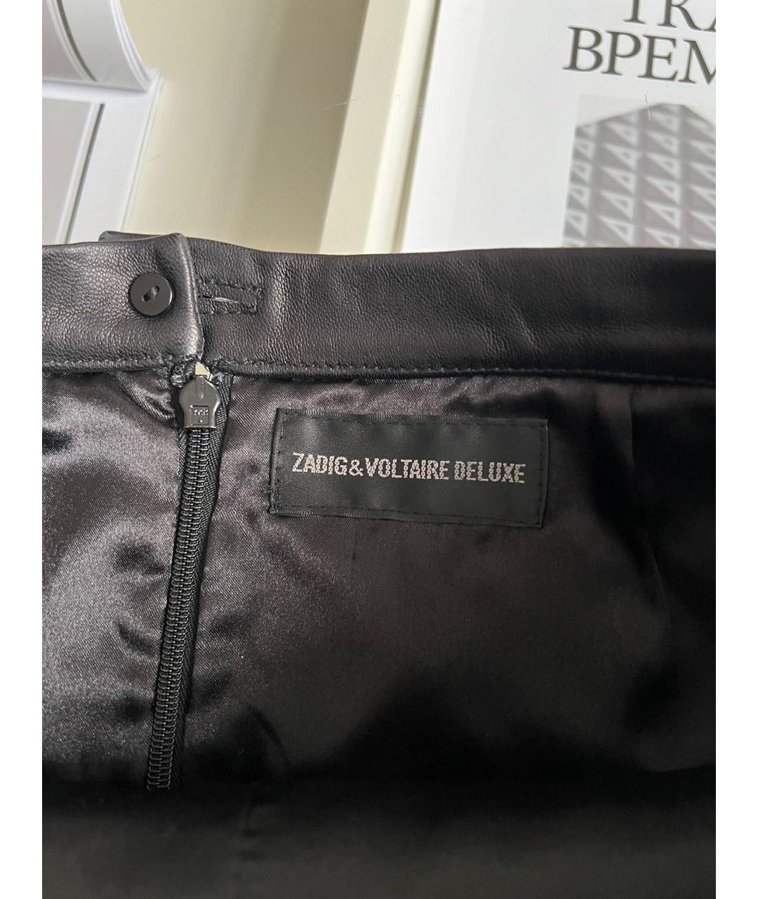 ZADIG & VOLTAIRE Черная юбка мини, фото 6