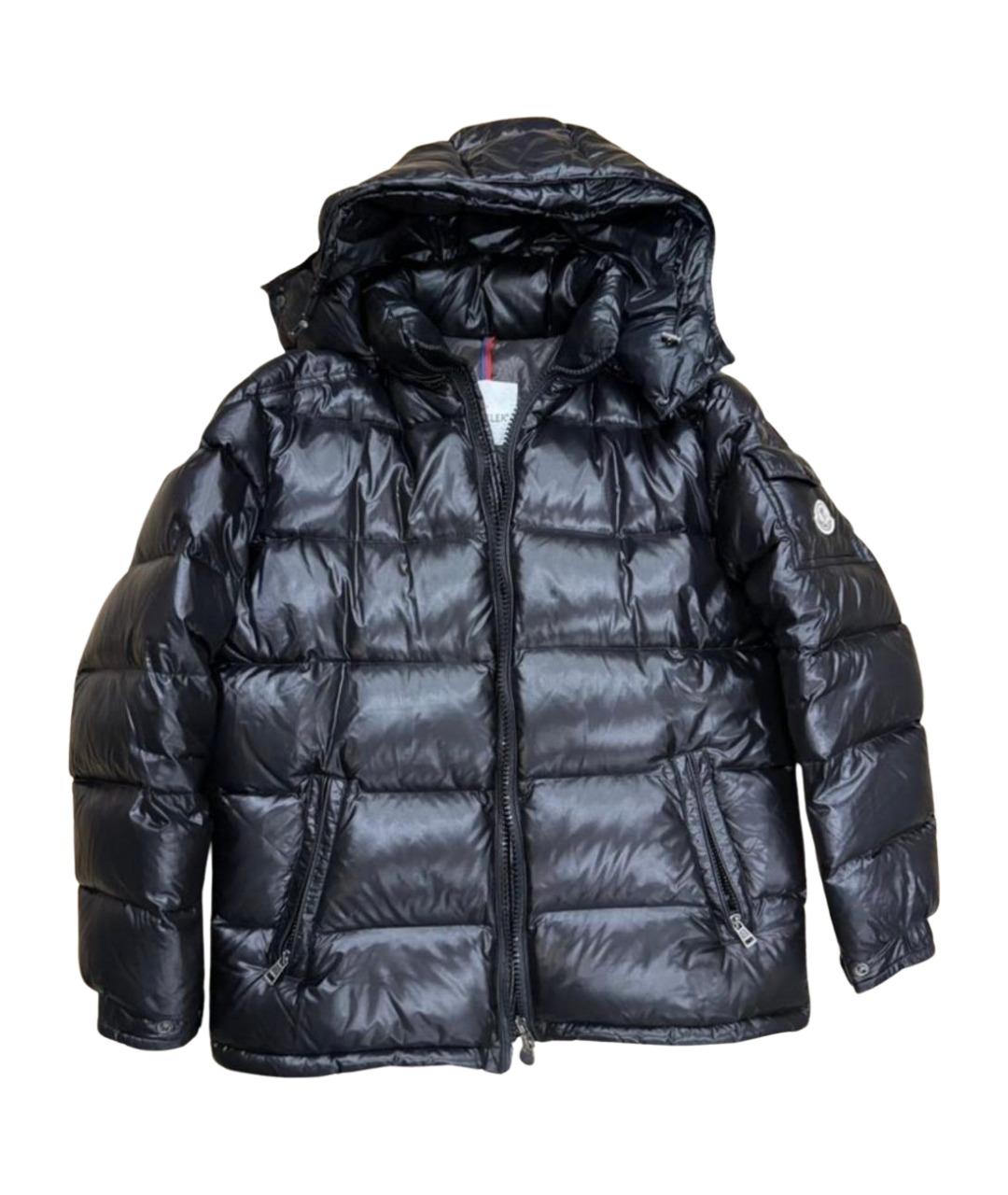 MONCLER Черная нейлоновая куртка, фото 1