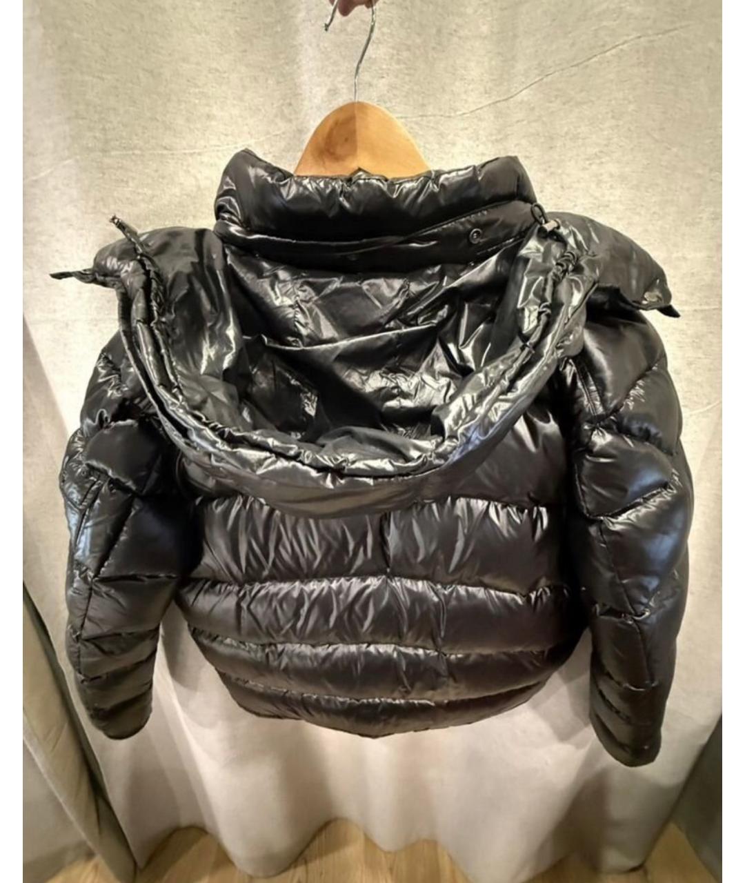MONCLER Черная нейлоновая куртка, фото 3