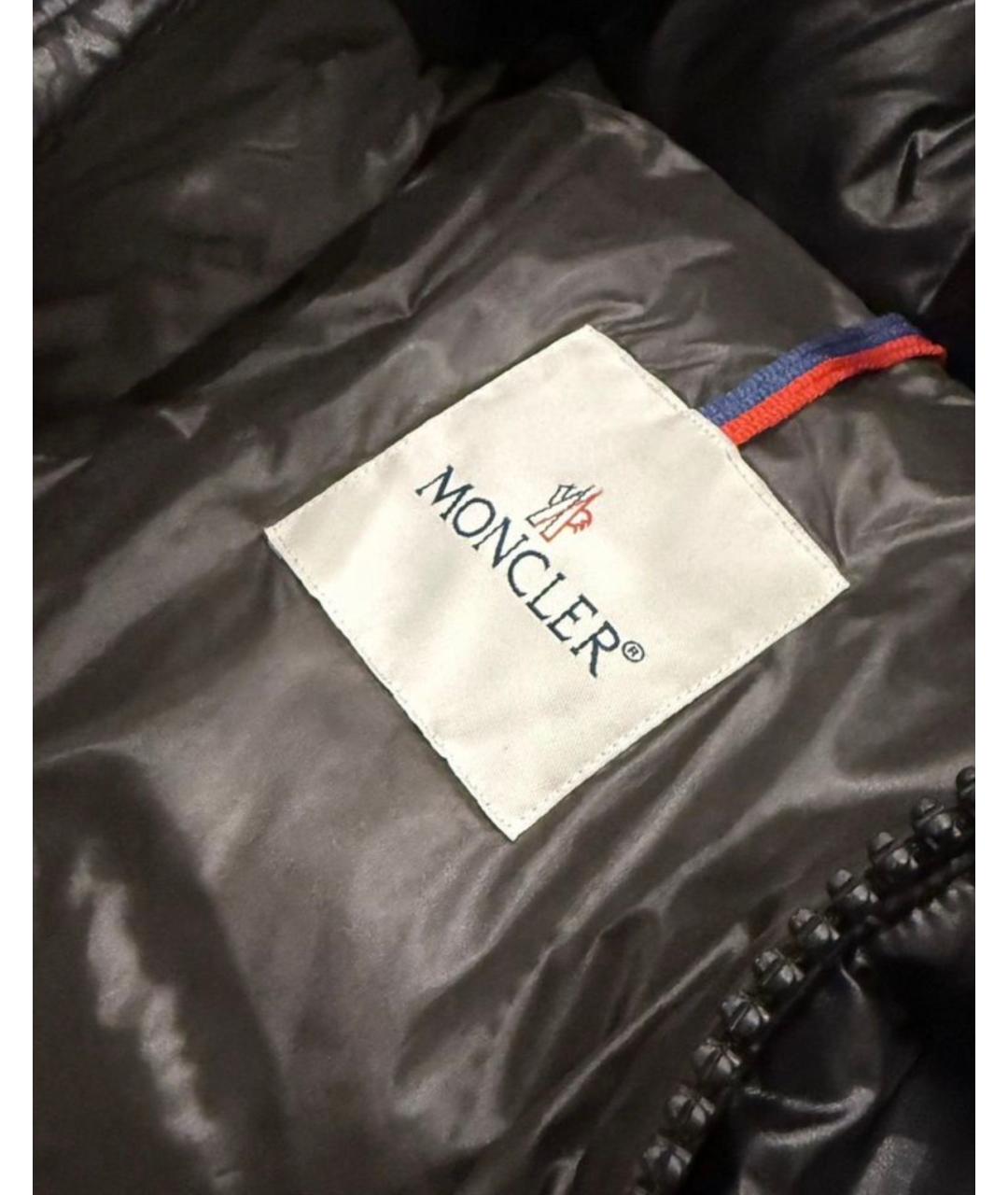 MONCLER Черная нейлоновая куртка, фото 4