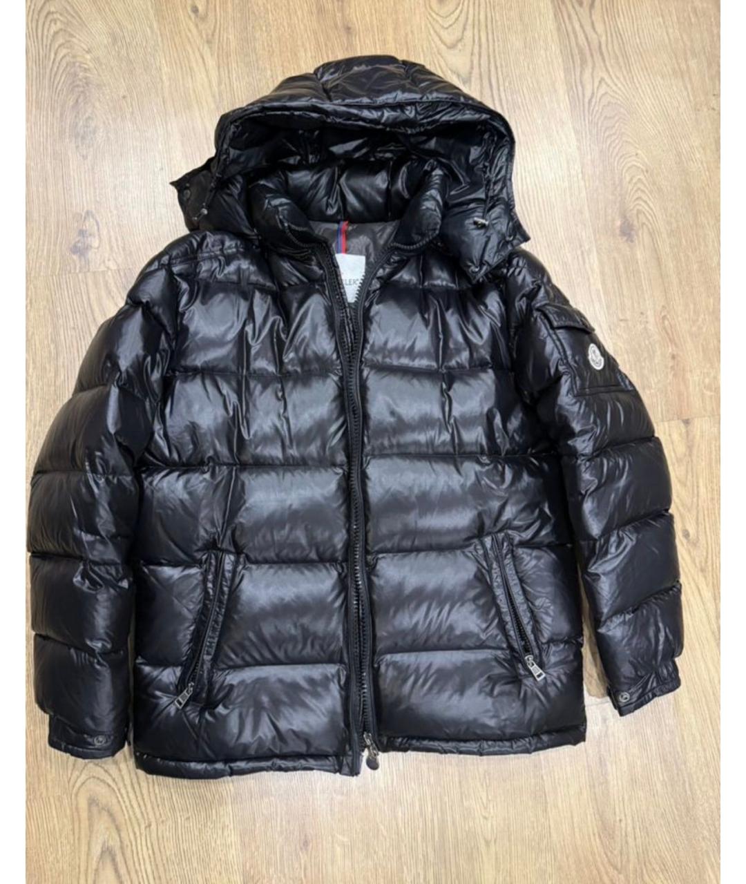 MONCLER Черная нейлоновая куртка, фото 9