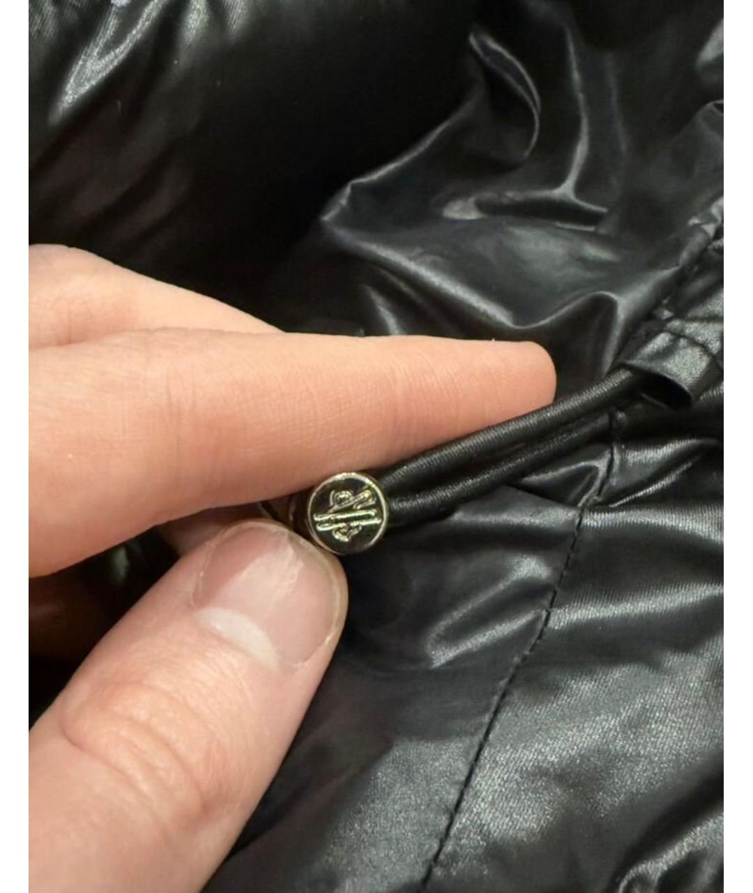 MONCLER Черная нейлоновая куртка, фото 8