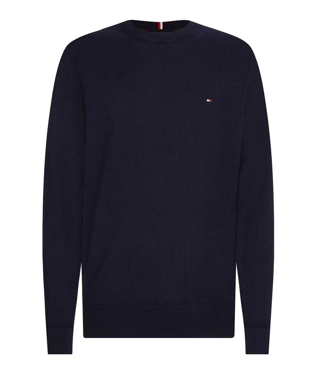 TOMMY HILFIGER Синий кашемировый джемпер / свитер, фото 1