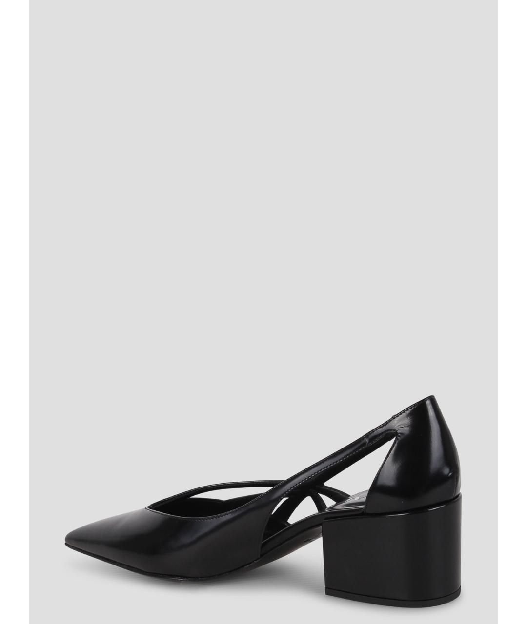 PRADA Черные кожаные туфли, фото 4