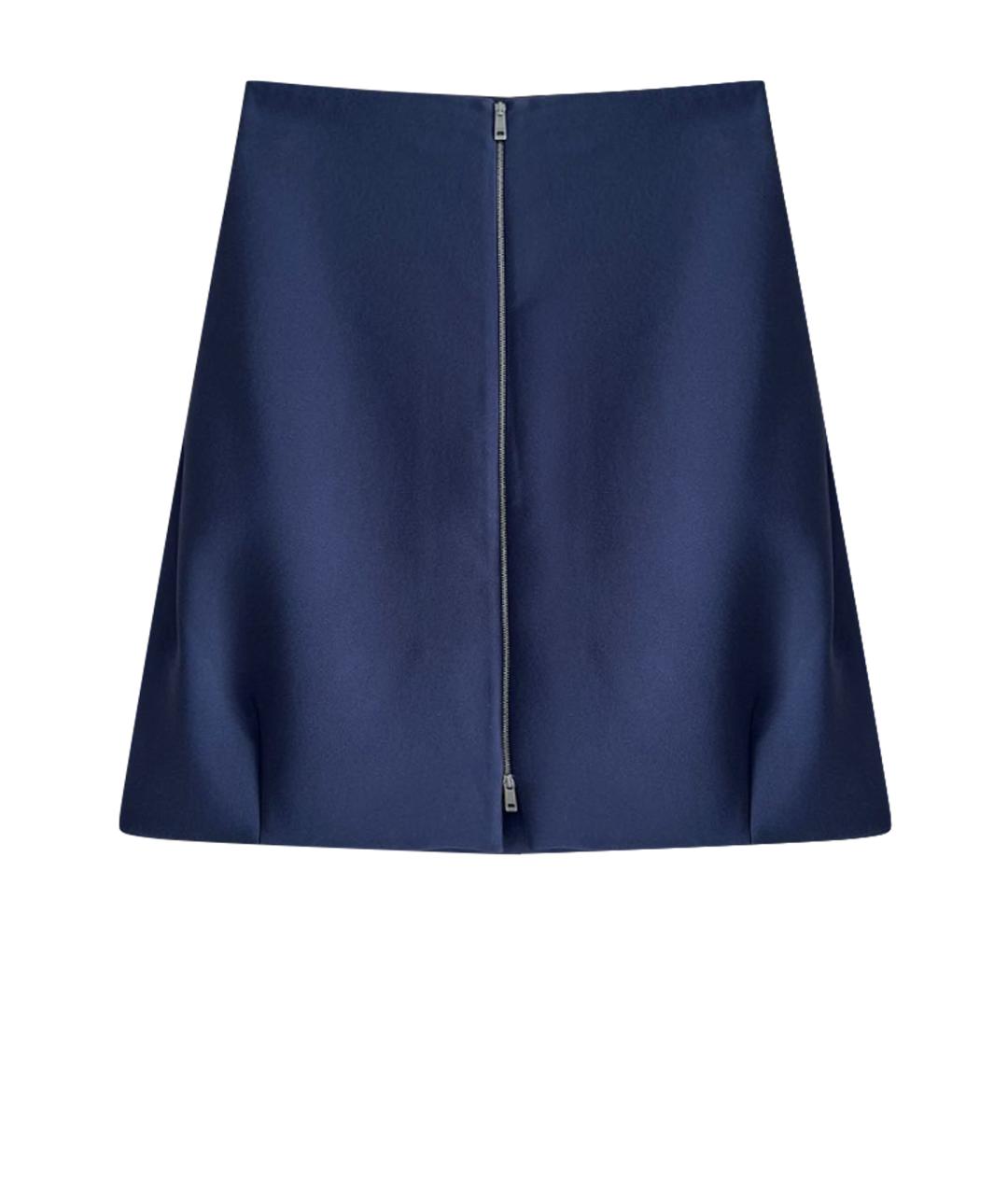 JIL SANDER Синяя юбка миди, фото 1