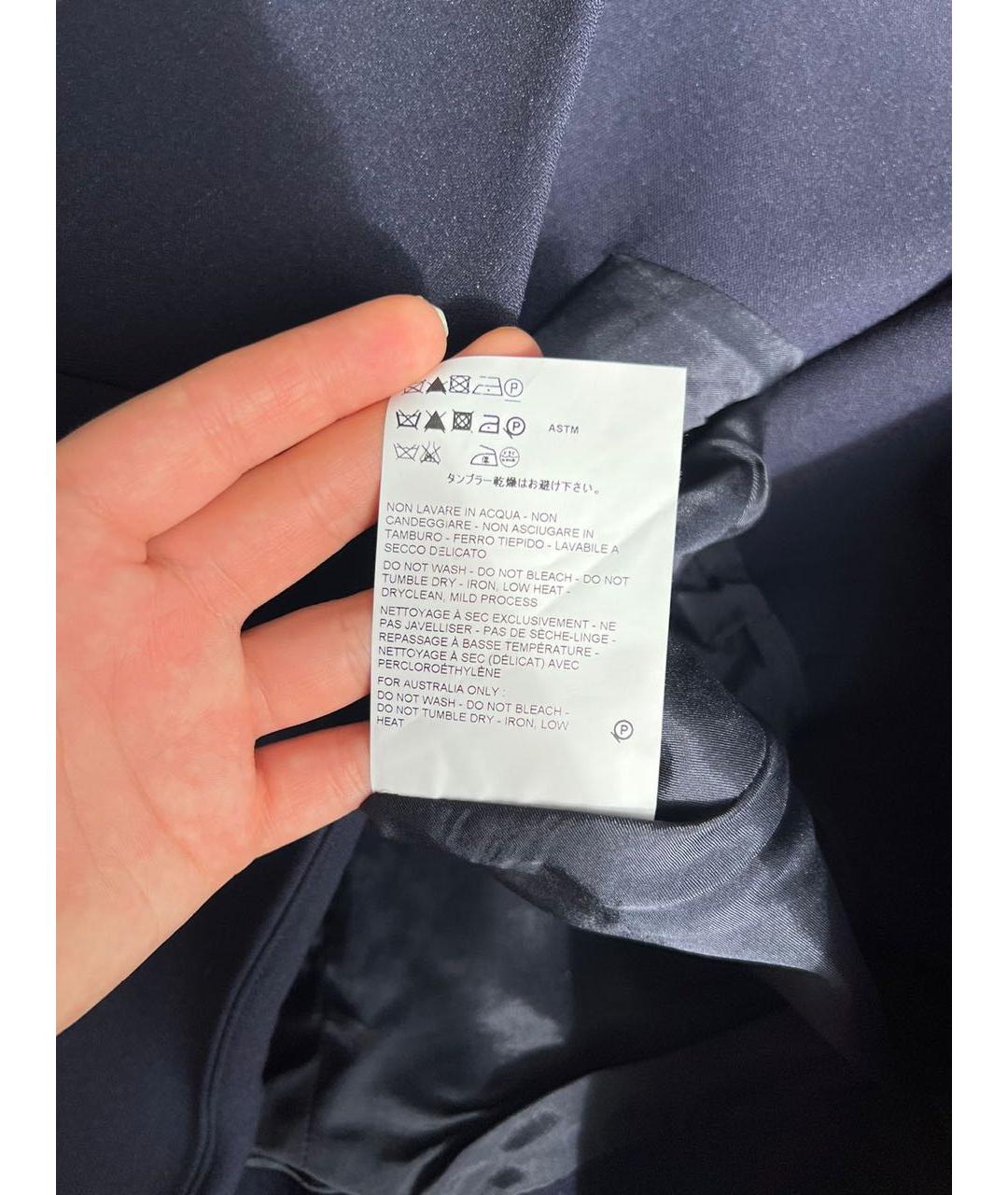JIL SANDER Синяя юбка миди, фото 7