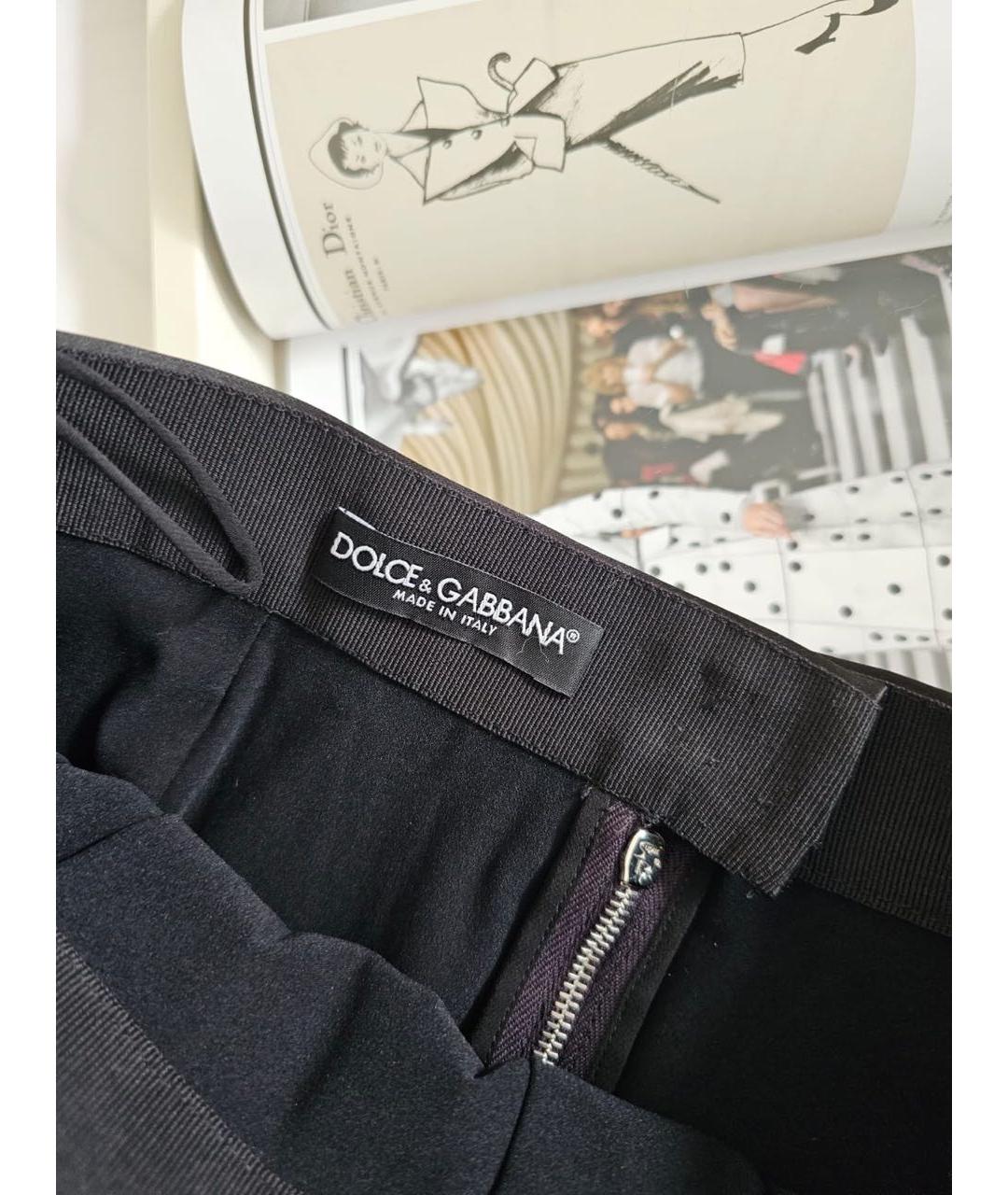 DOLCE&GABBANA Черная юбка миди, фото 6
