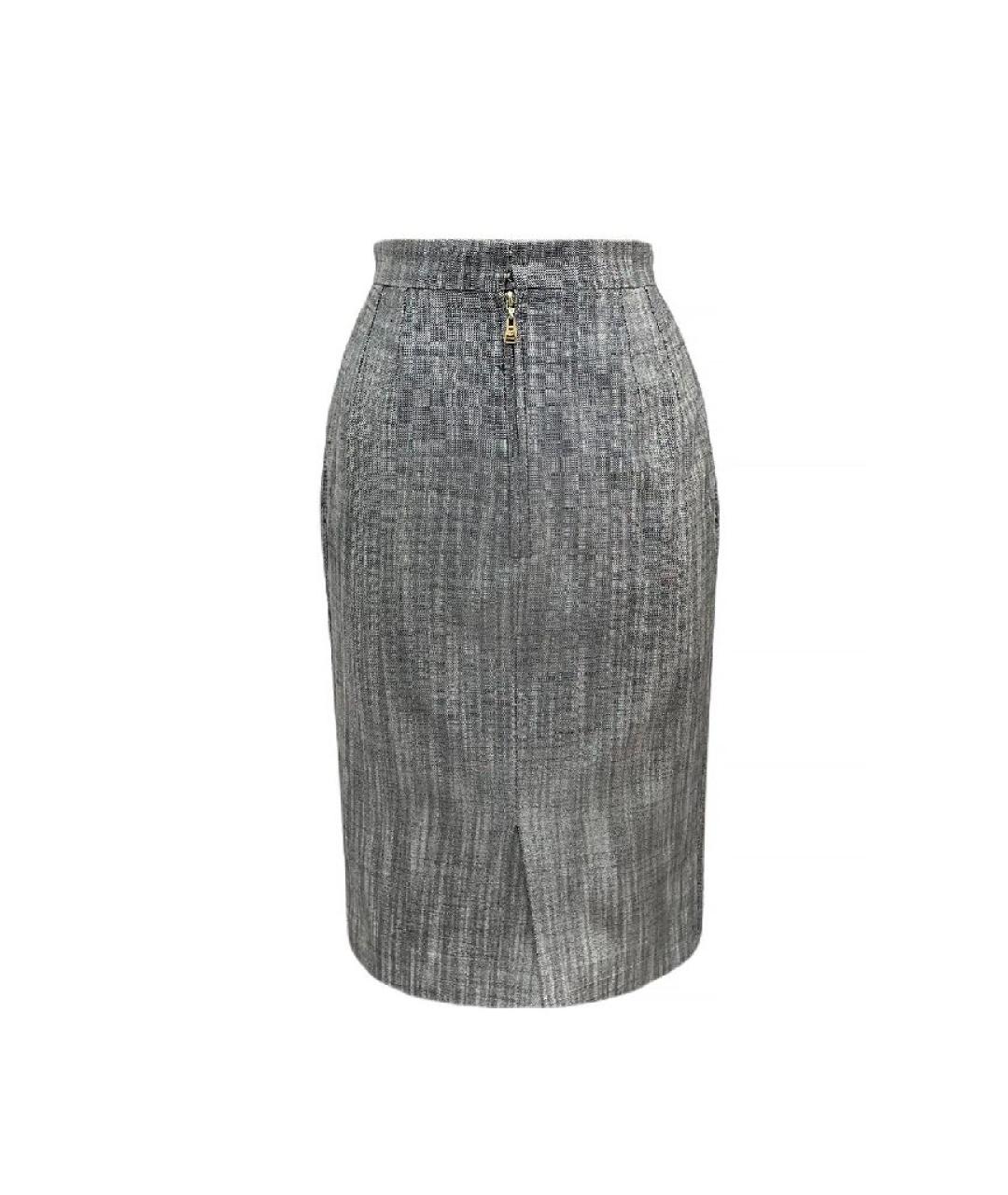 LOUIS VUITTON Шелковая юбка миди, фото 3