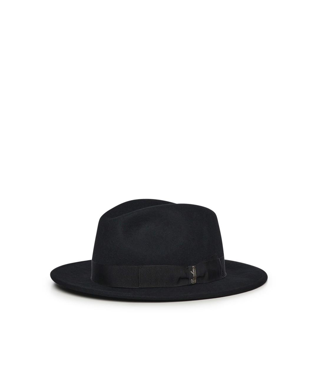 BORSALINO Черная шерстяная шляпа, фото 2
