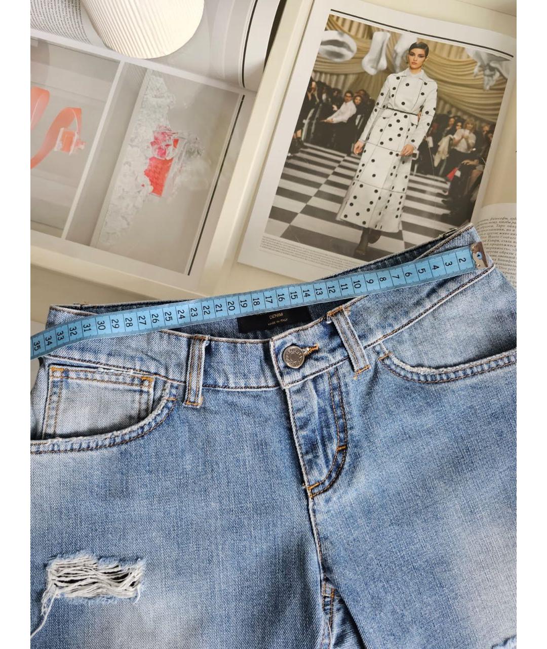 DOLCE&GABBANA Синие хлопковые шорты, фото 3