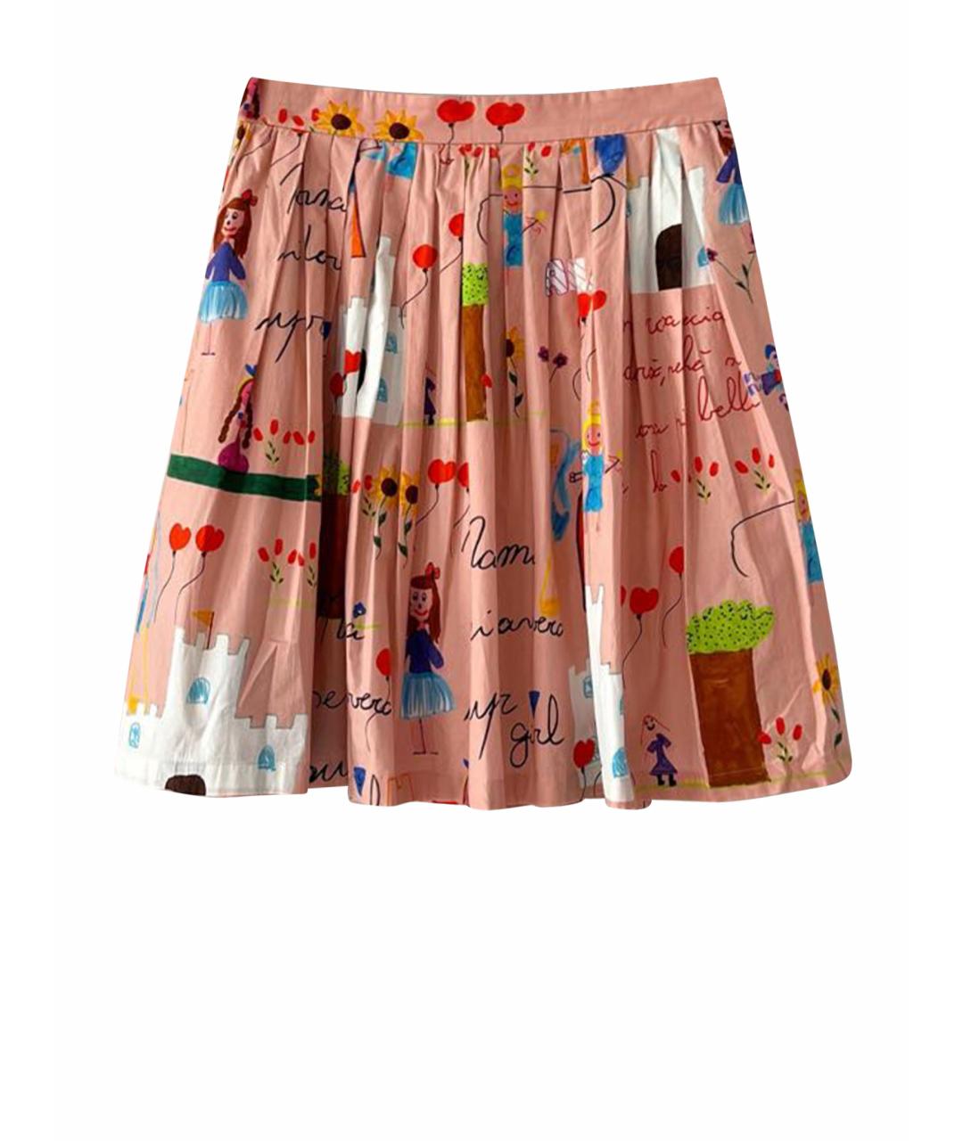 DOLCE&GABBANA Мульти хлопковая юбка миди, фото 1