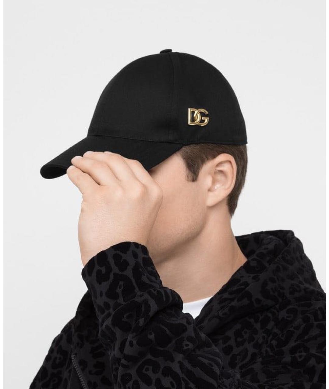 DOLCE&GABBANA Черная кепка/бейсболка, фото 2