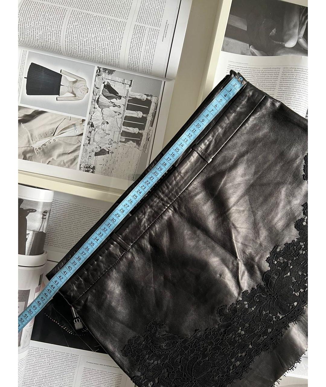 GIVENCHY Кожаная юбка мини, фото 4