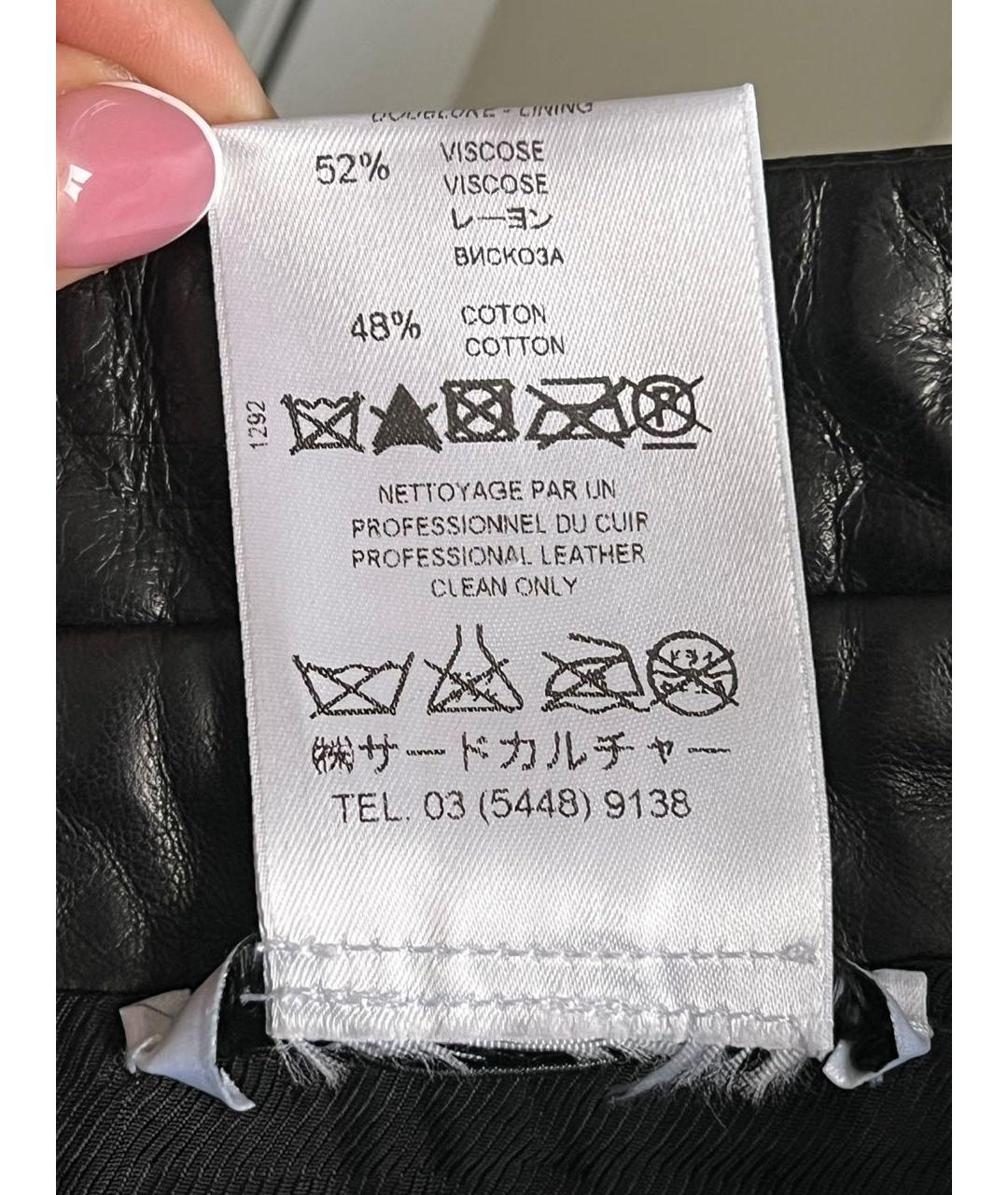 GIVENCHY Кожаная юбка мини, фото 7