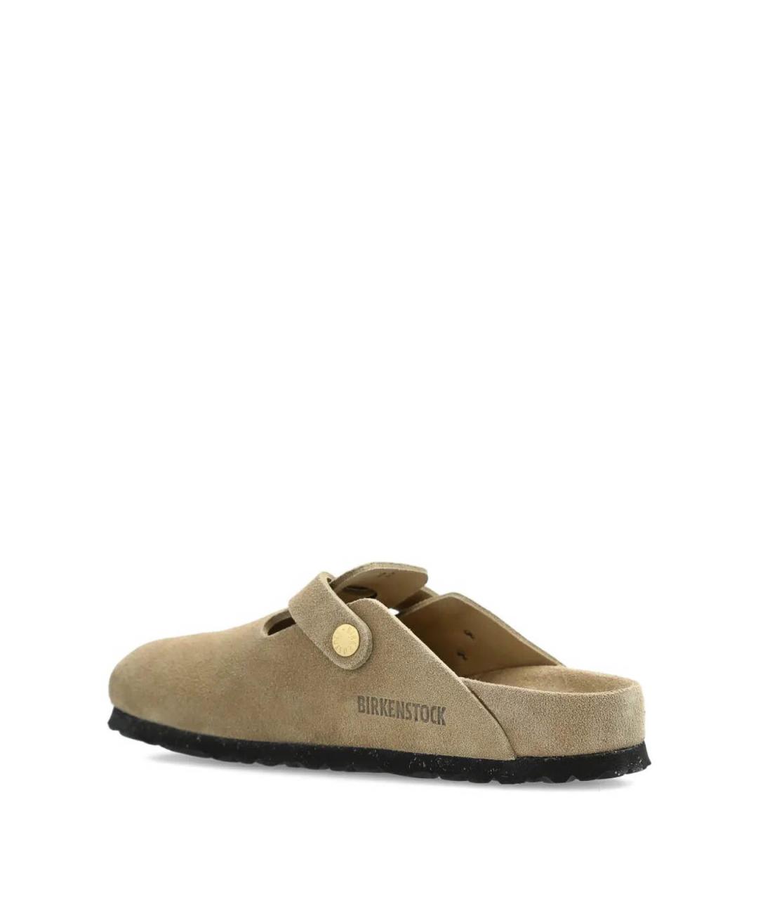 BIRKENSTOCK Бежевые замшевые сандалии, фото 3