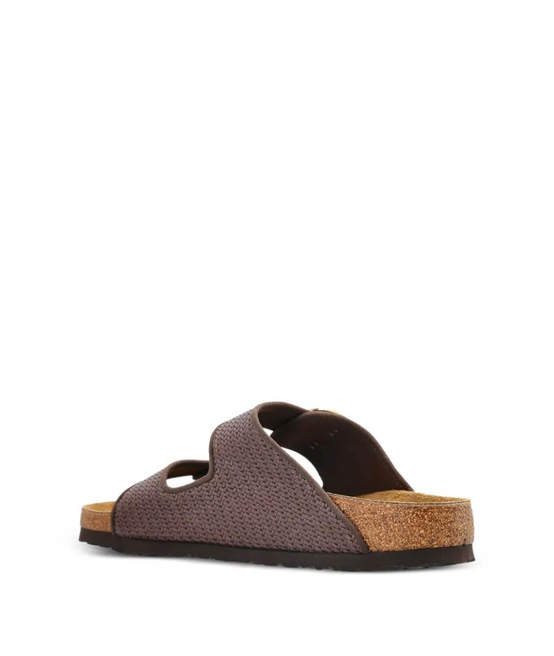 BIRKENSTOCK Коричневые кожаные сандалии, фото 3