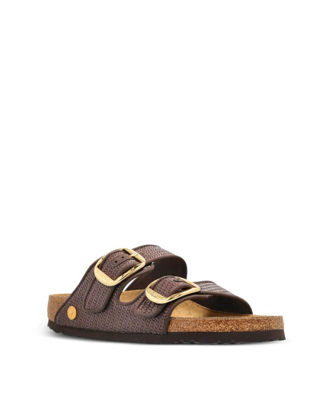 BIRKENSTOCK Коричневые кожаные сандалии, фото 2