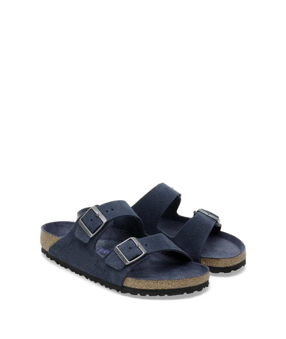 BIRKENSTOCK Синие замшевые сандалии, фото 2