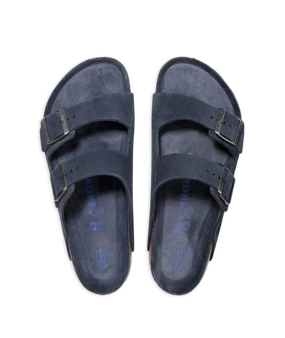BIRKENSTOCK Синие замшевые сандалии, фото 5