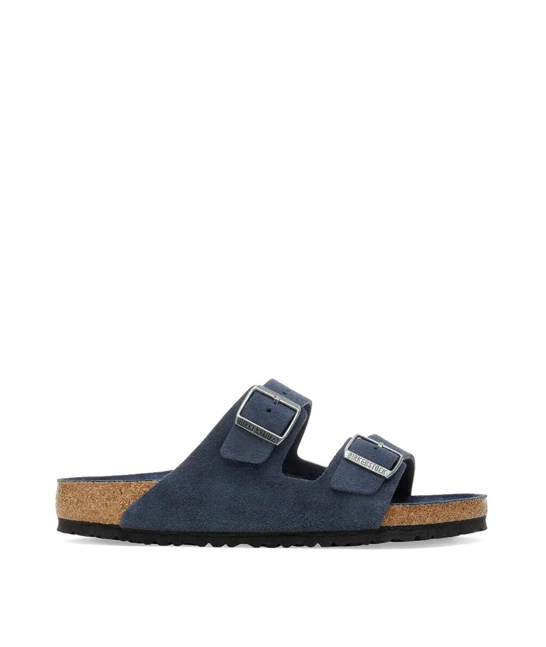 BIRKENSTOCK Синие замшевые сандалии, фото 1