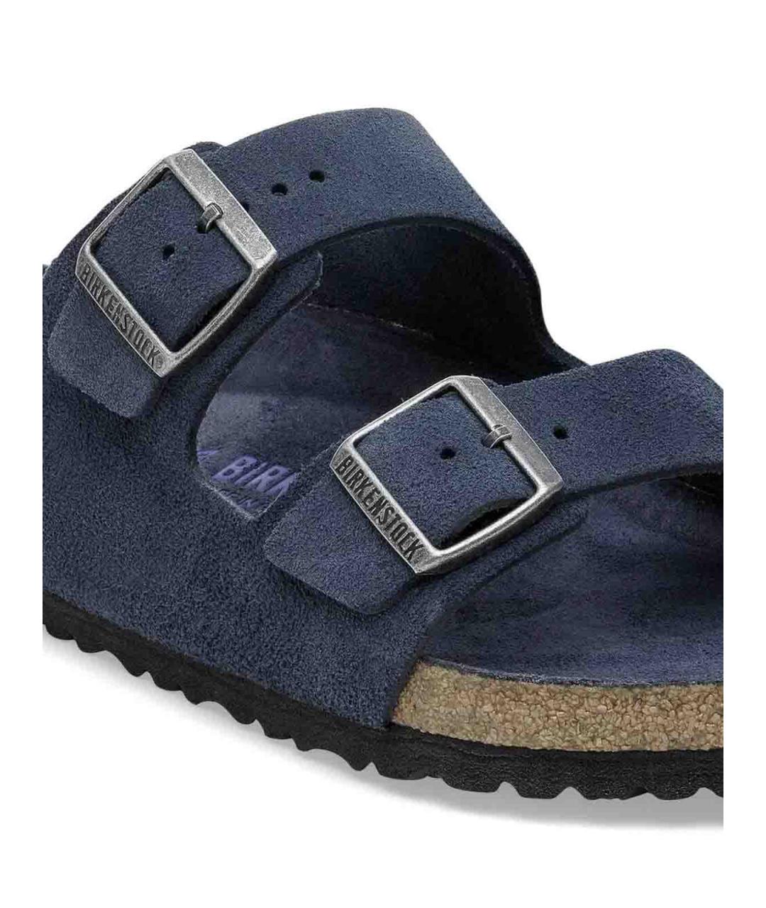 BIRKENSTOCK Синие замшевые сандалии, фото 4