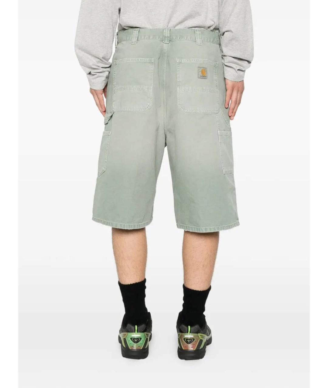 CARHARTT Зеленые хлопковые шорты, фото 4