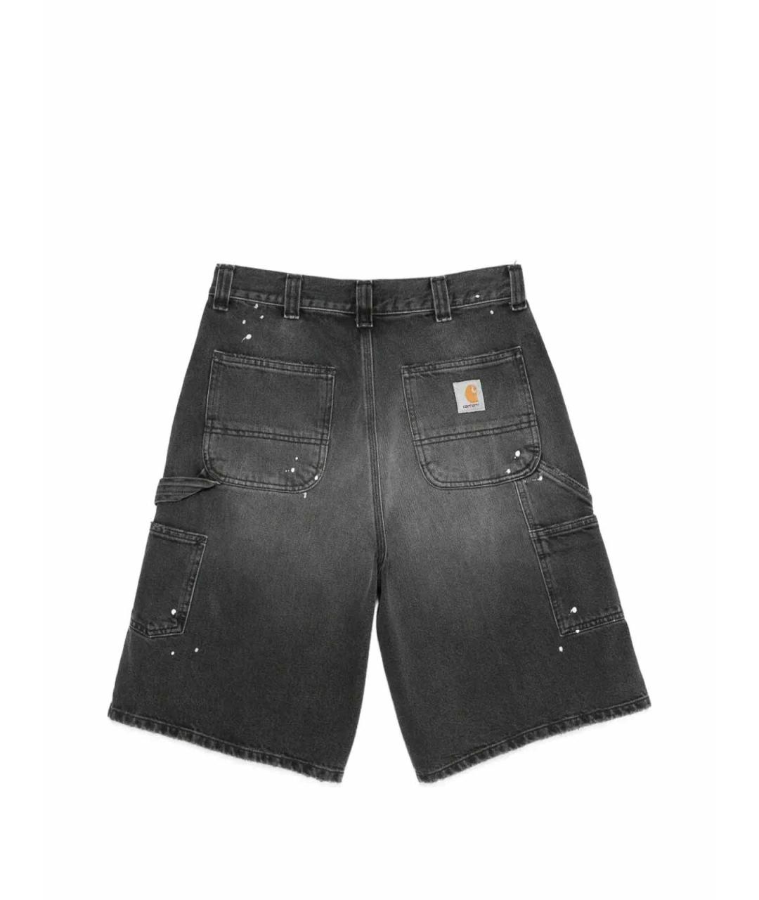 CARHARTT Черные хлопковые шорты, фото 2