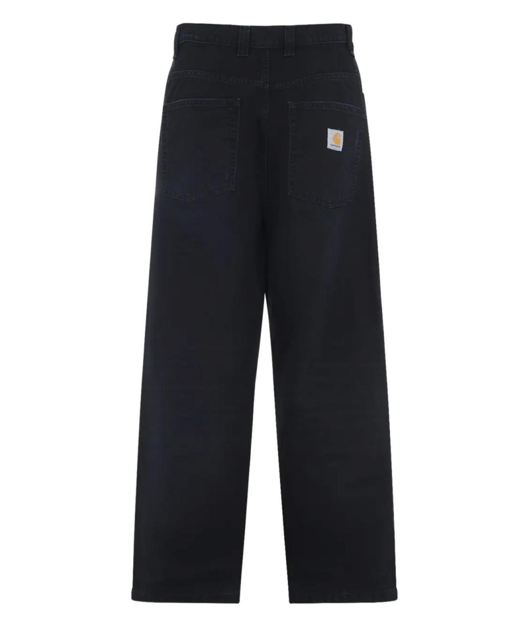 CARHARTT Черные хлопковые прямые джинсы, фото 3