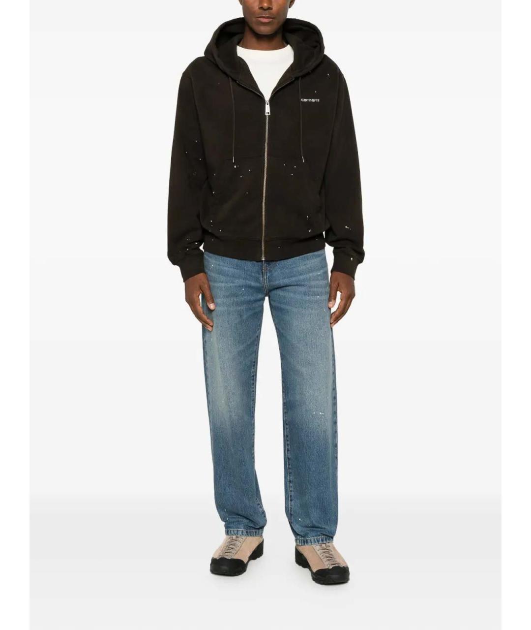 CARHARTT Синие хлопковые прямые джинсы, фото 3