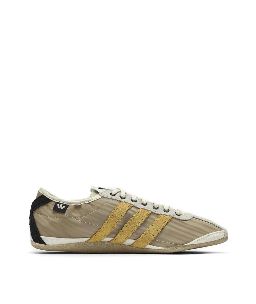 ADIDAS Бежевые текстильные низкие кроссовки / кеды, фото 1