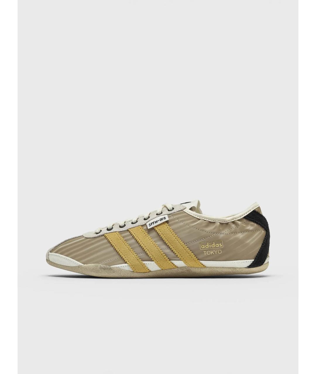 ADIDAS Бежевые текстильные низкие кроссовки / кеды, фото 4