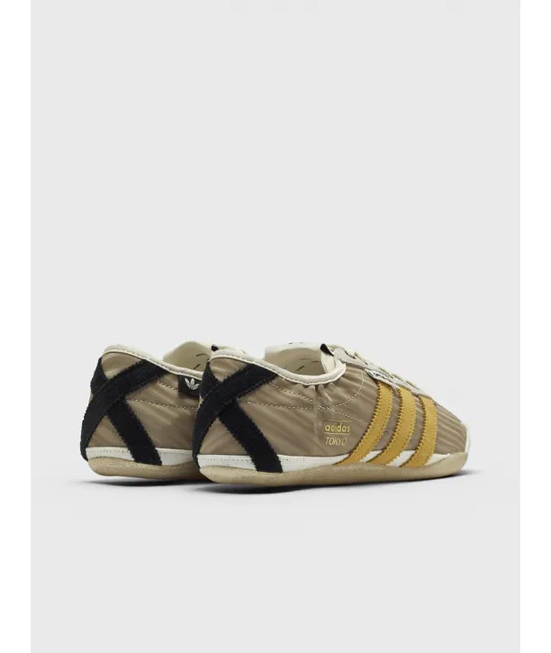 ADIDAS Бежевые текстильные низкие кроссовки / кеды, фото 3