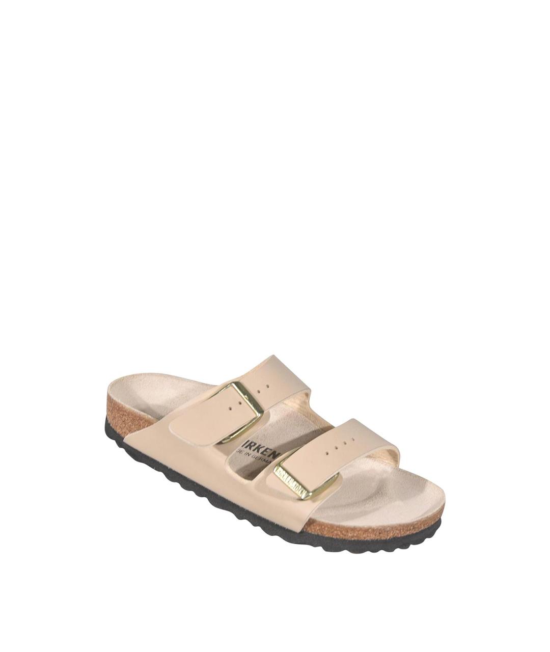 BIRKENSTOCK Бежевые текстильные сандалии, фото 2