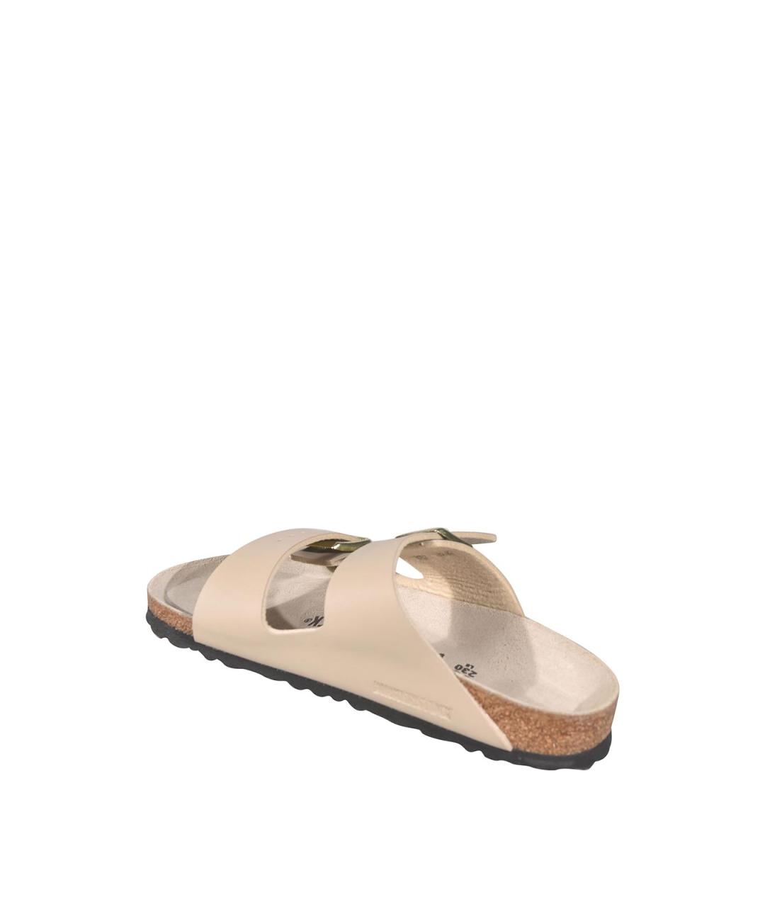 BIRKENSTOCK Бежевые текстильные сандалии, фото 3