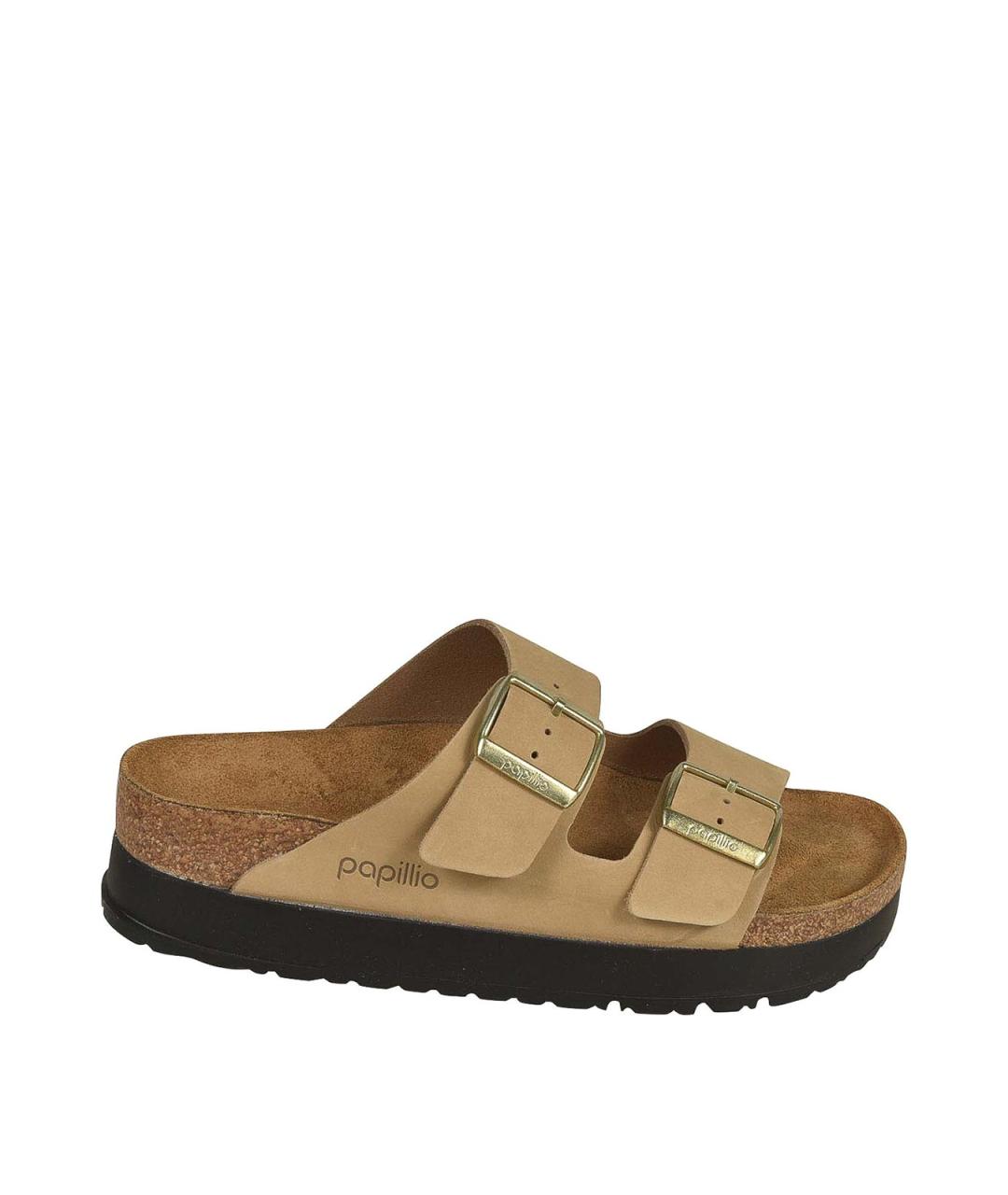 BIRKENSTOCK Бежевые текстильные сандалии, фото 1