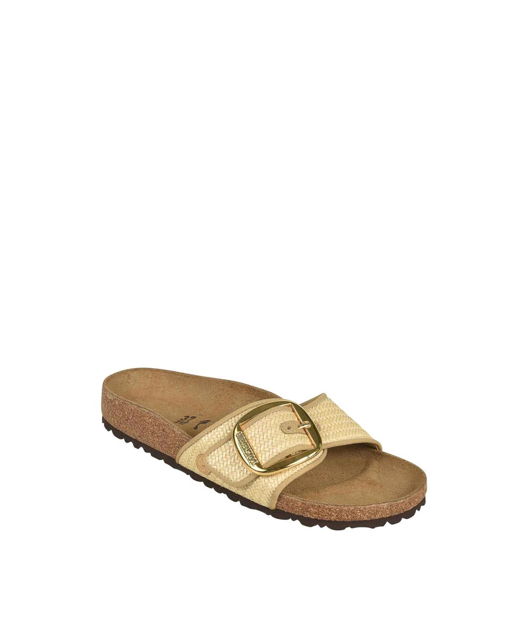 BIRKENSTOCK Бежевые текстильные сандалии, фото 2