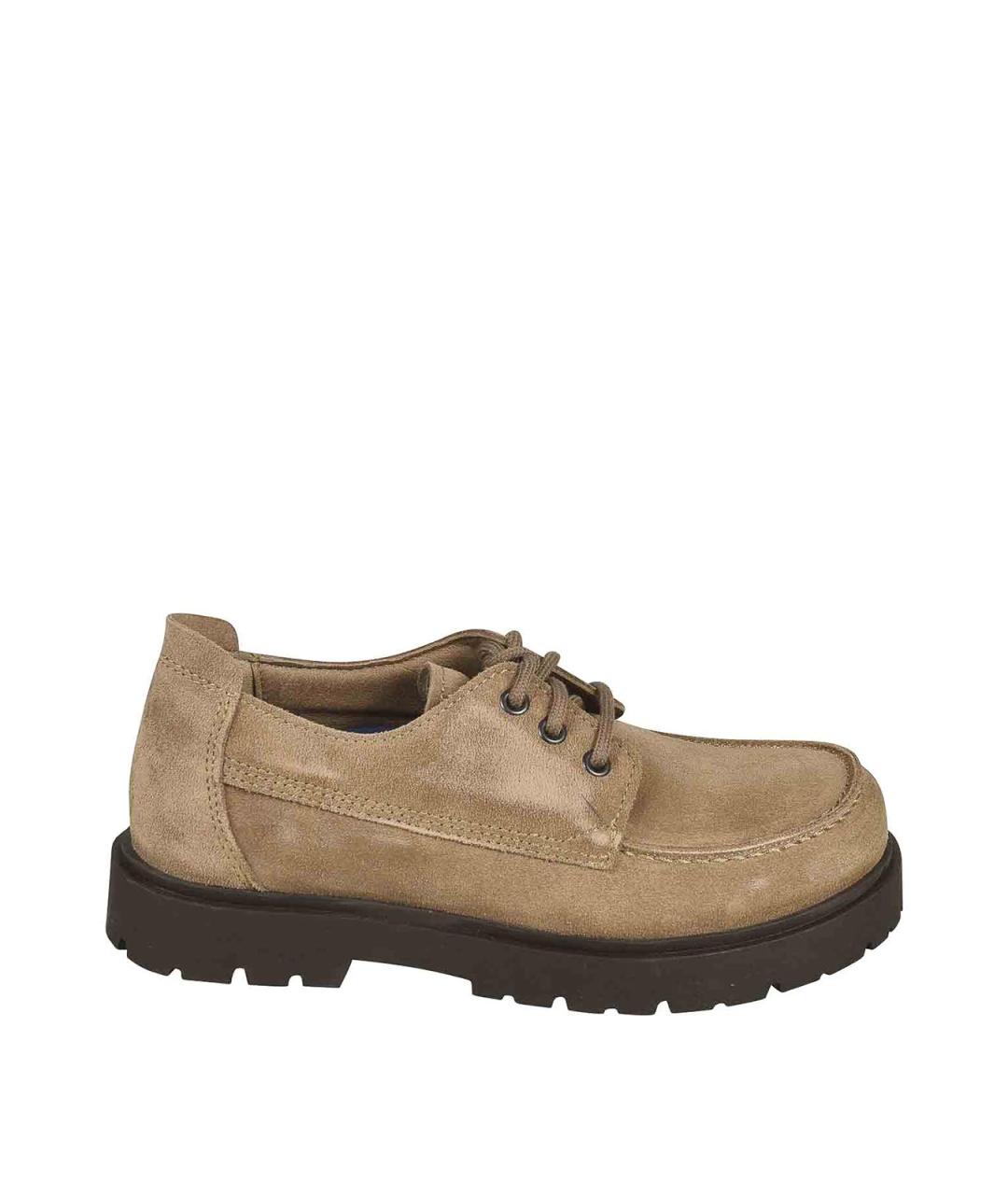 BIRKENSTOCK Бежевые замшевые ботинки, фото 1