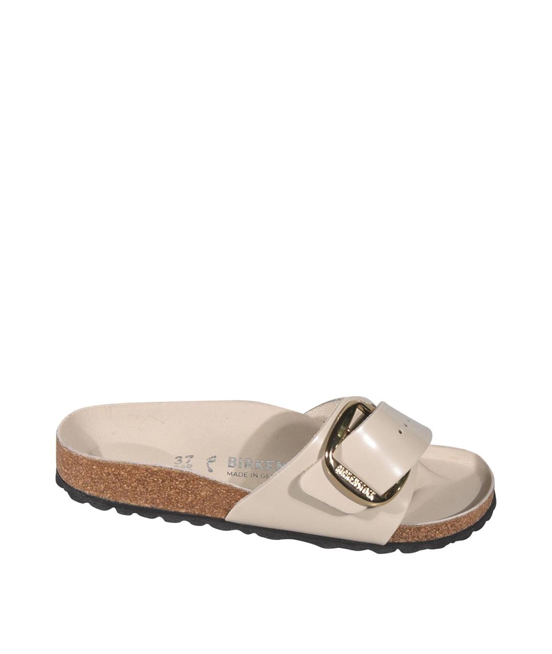 BIRKENSTOCK Бежевые текстильные сандалии, фото 1