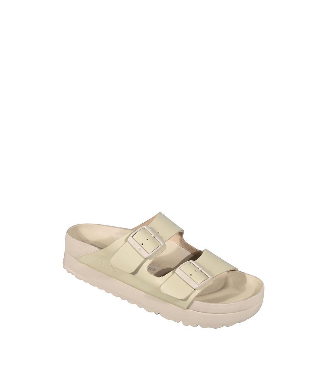 BIRKENSTOCK Бежевые текстильные сандалии, фото 2