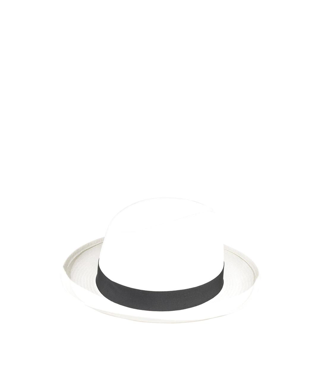 BORSALINO Белая хлопковая шляпа, фото 2