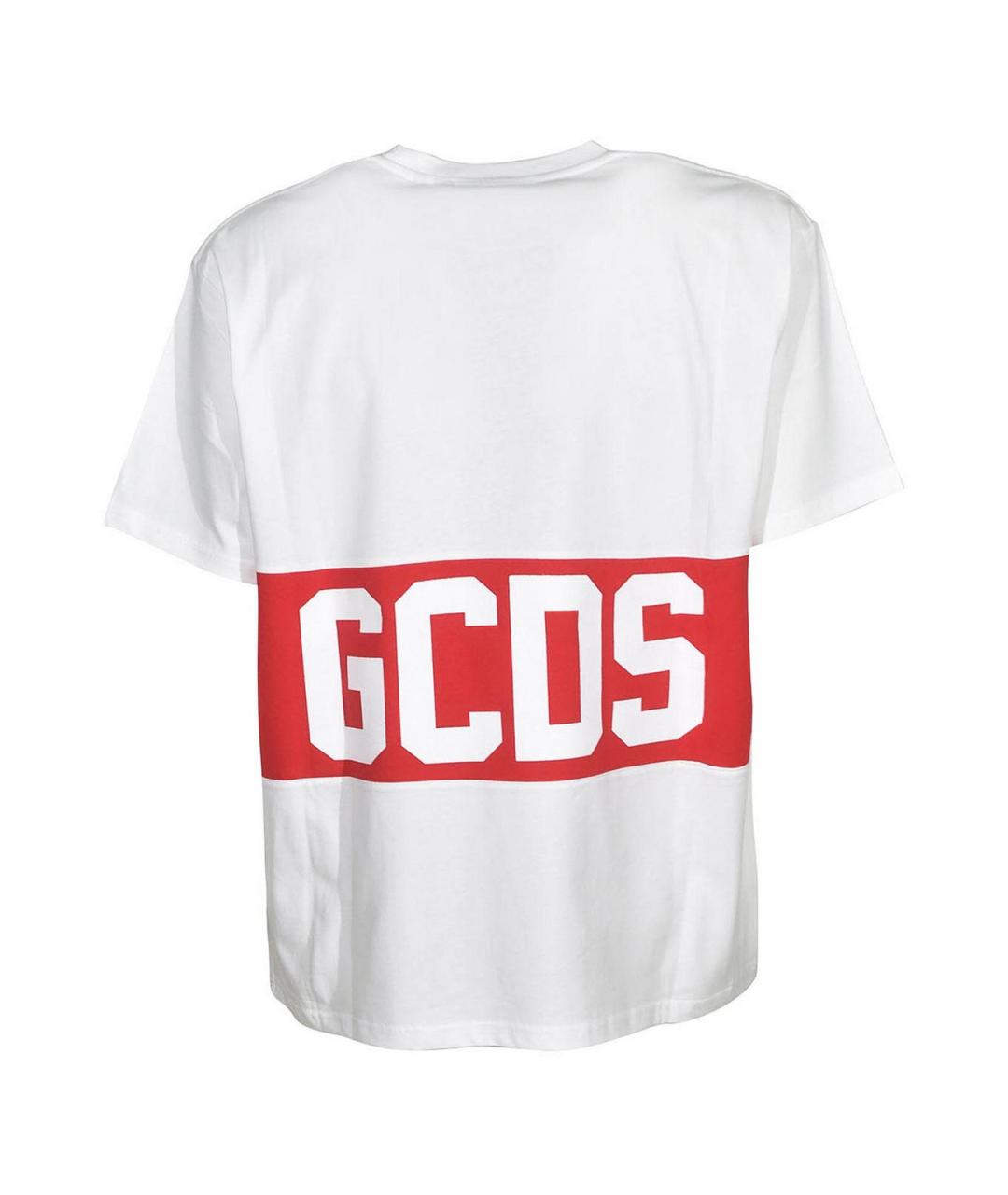 GCDS Белая хлопковая футболка, фото 2