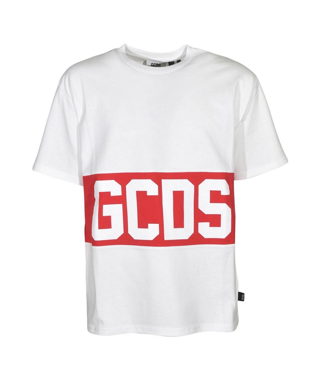 GCDS Белая хлопковая футболка, фото 1