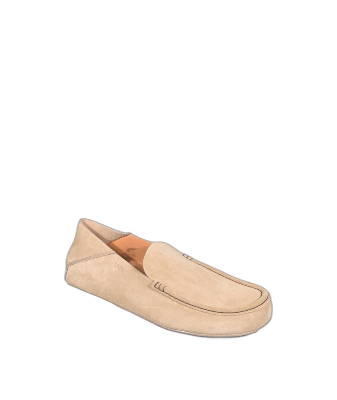 TOD'S Коричневые текстильные низкие кроссовки / кеды, фото 2