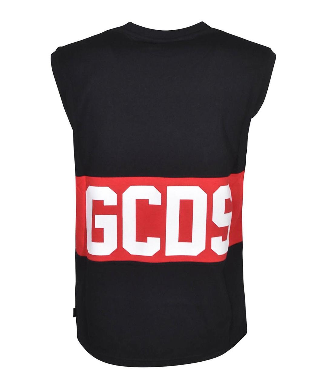 GCDS Черная хлопковая футболка, фото 2